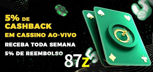 Promoções do cassino ao Vivo 87z